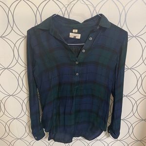 Plaid Loft blouse